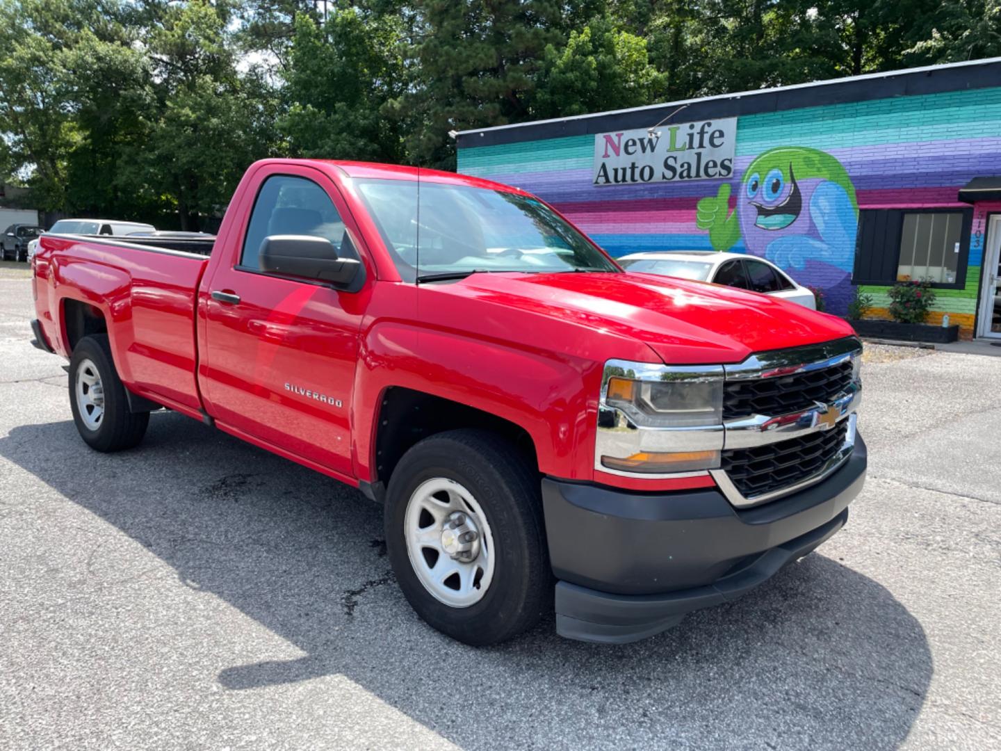 2016 RED CHEVROLET SILVERADO 1500 WORK TRUCK (1GCNCNEH4GZ) with an 4.3L engine, Automatic transmission, located at 5103 Dorchester Rd., Charleston, SC, 29418-5607, (843) 767-1122, 36.245171, -115.228050 - Photo#0